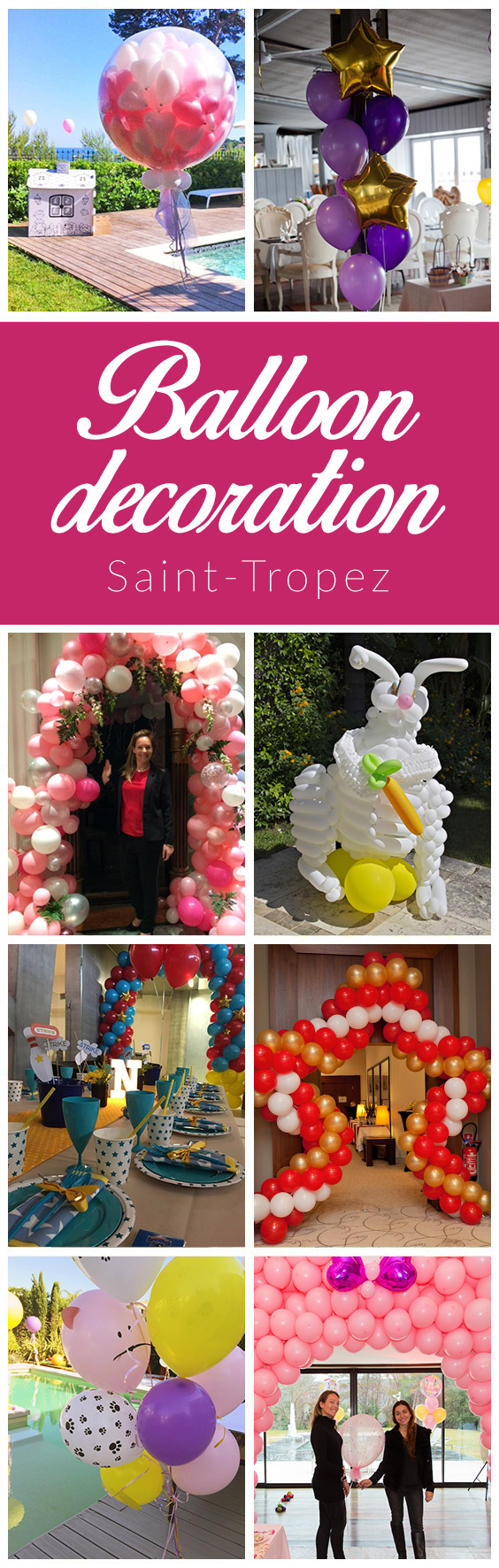 balloon decoration saint tropez