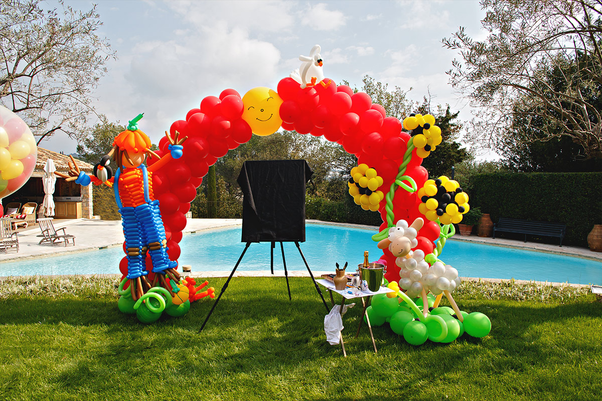 ballon decoration pool